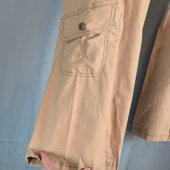 Athleta Tan Wide Leg Pants - Picture 9 of 11